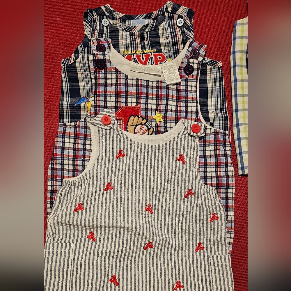 Lot of 3 Baby Boy Rompers